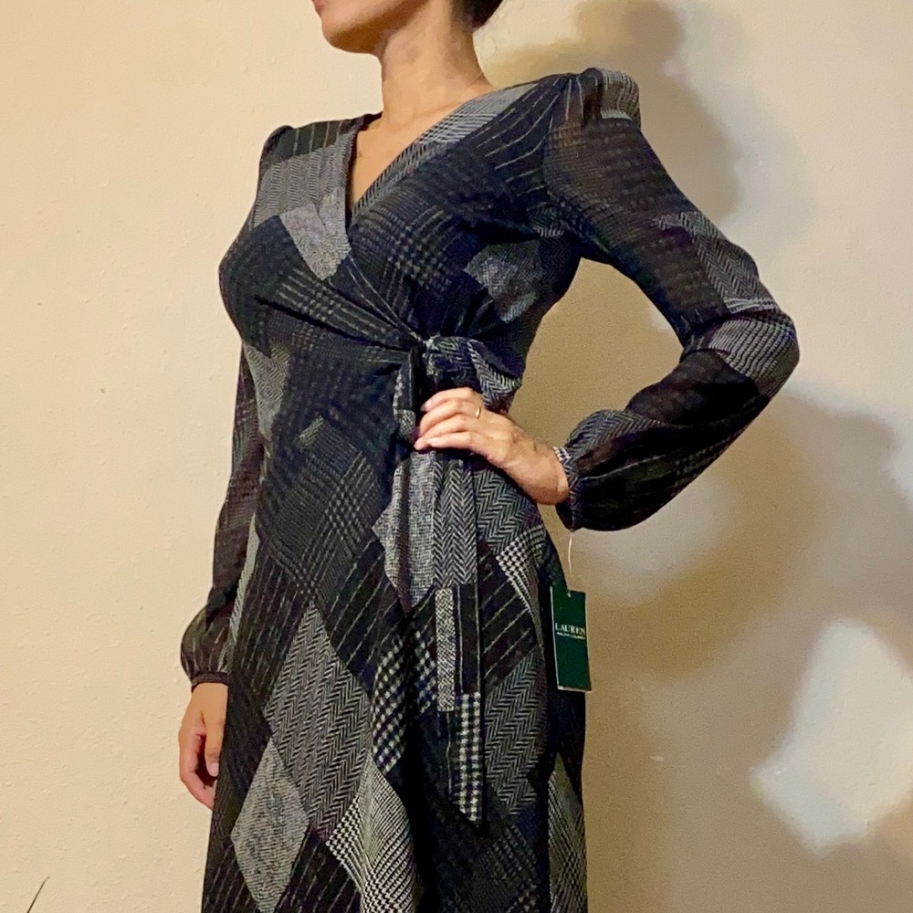 Ralph Lauren Black Plaid Dress